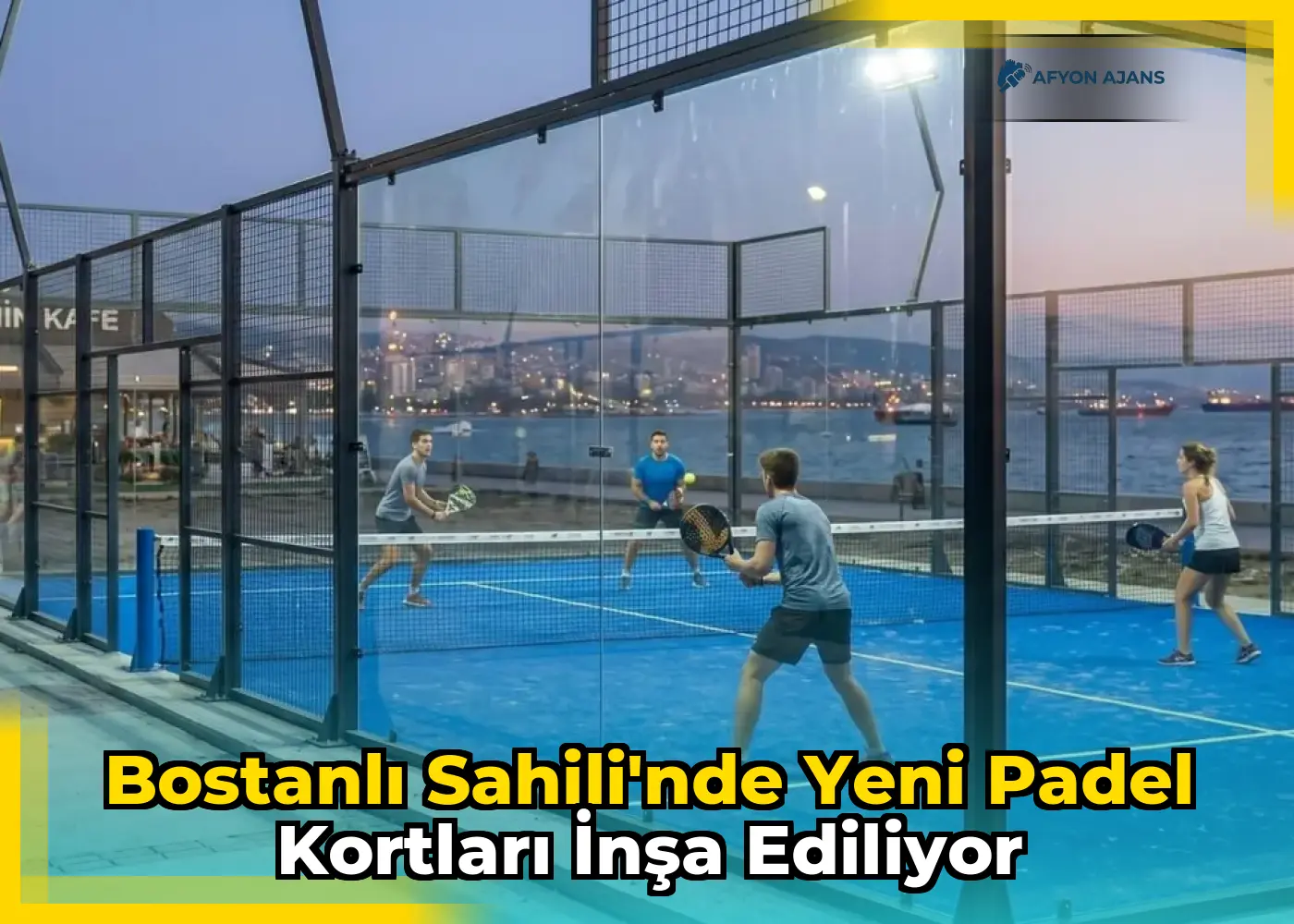 Bostanlı Sahili'nde yeni padel kortları inşa ediliyor