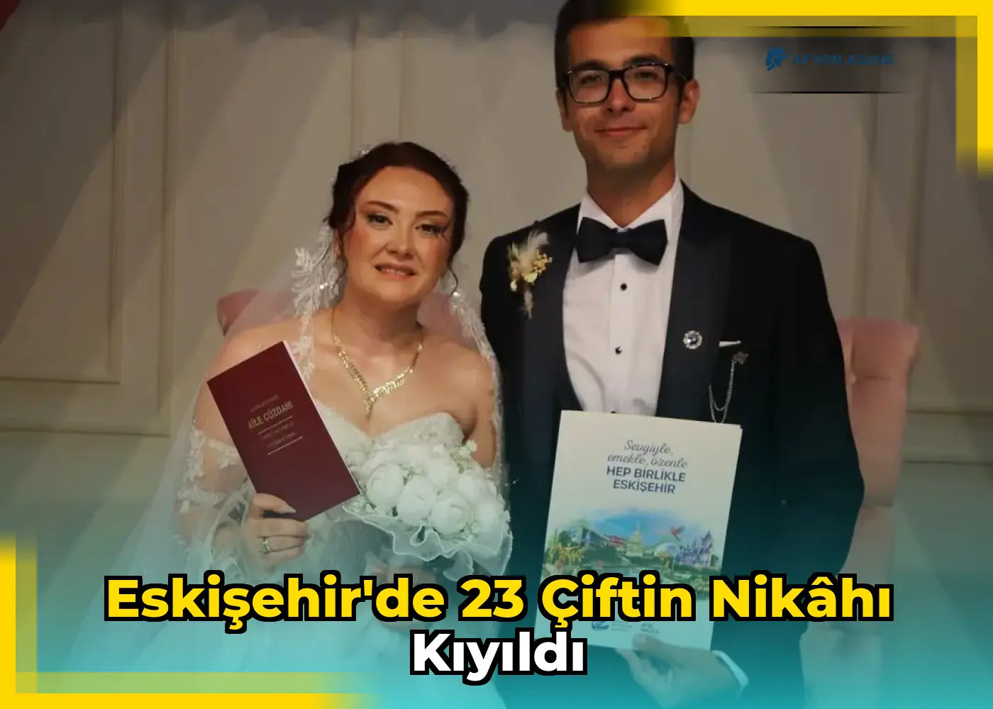 Eskişehir'de 23 çiftin nikâhı kıyıldı