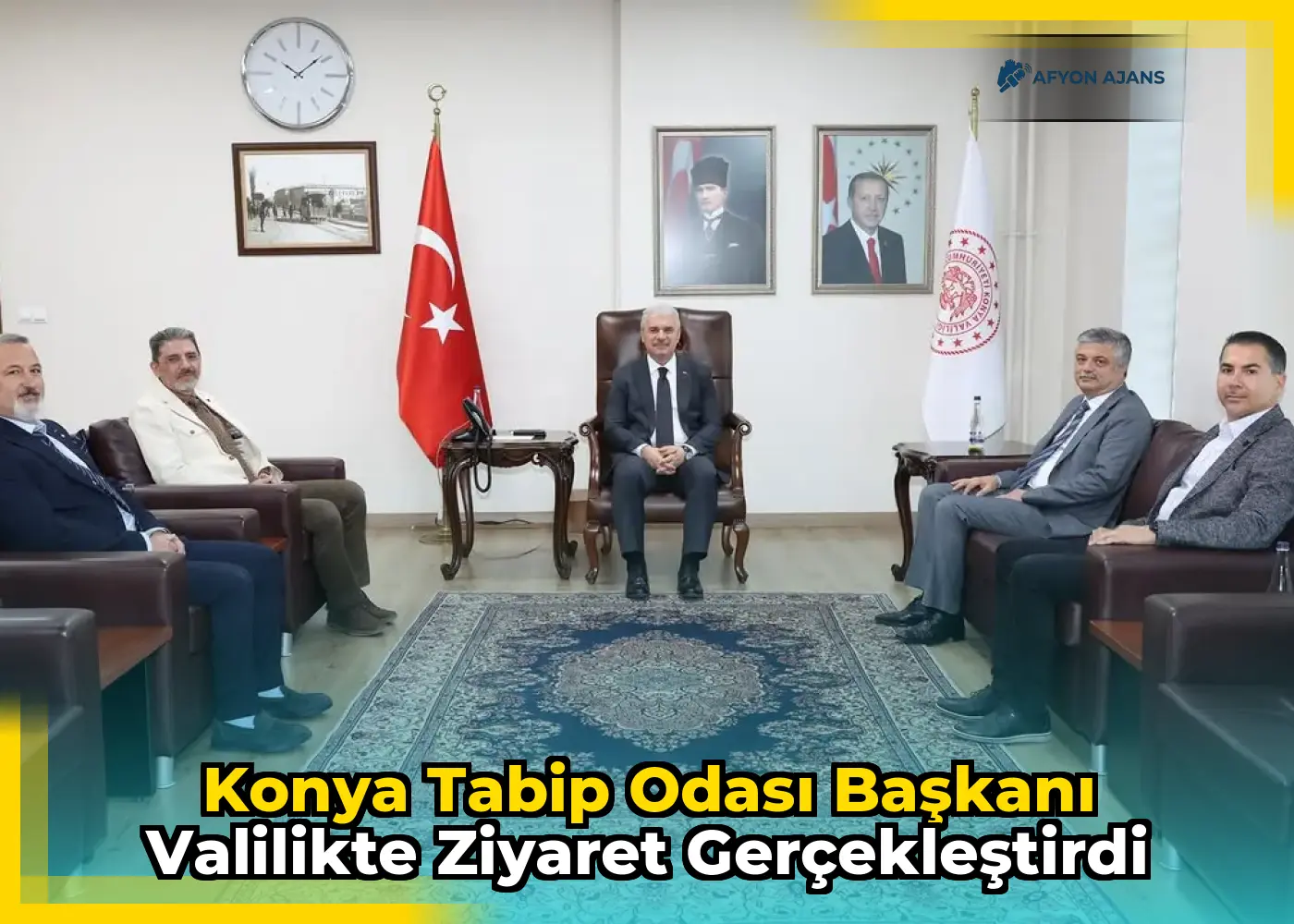 Konya Tabip Odası Başkanı Valilikte Ziyaret Gerçekleştirdi