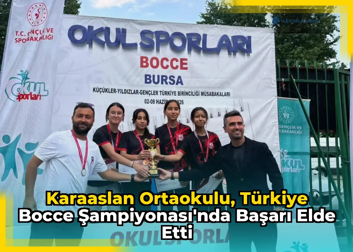 Karaaslan Ortaokulu, Türkiye Bocce Şampiyonası'nda başarı elde etti