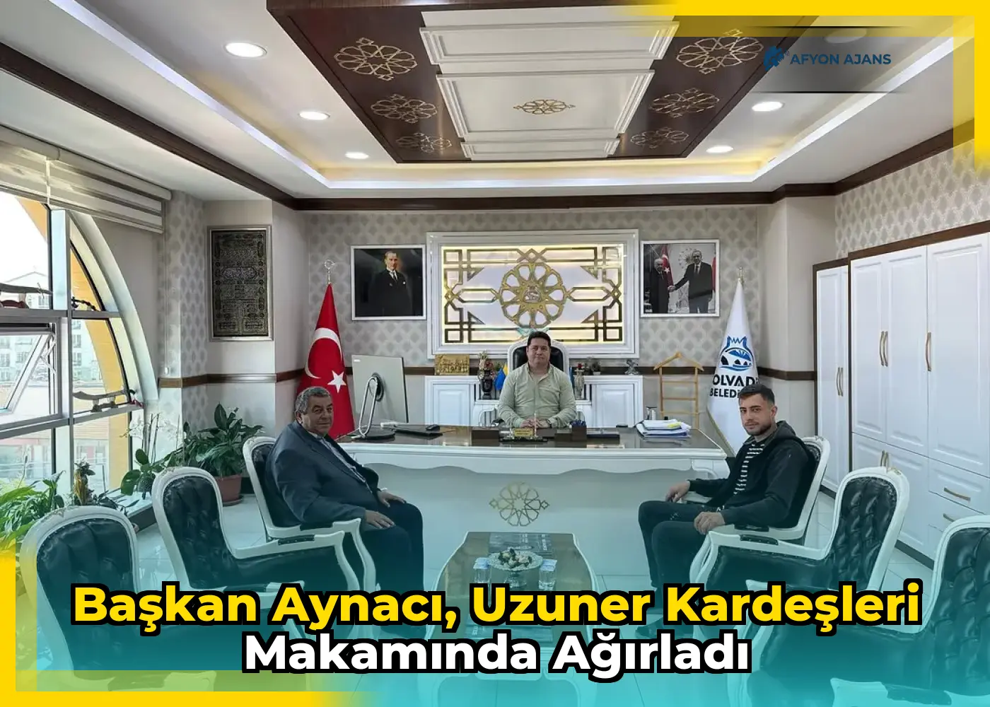 Başkan Aynacı, Uzuner Kardeşleri Makamında Ağırladı