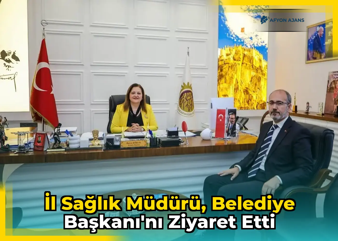 İl Sağlık Müdürü, Belediye Başkanı'nı Ziyaret Etti