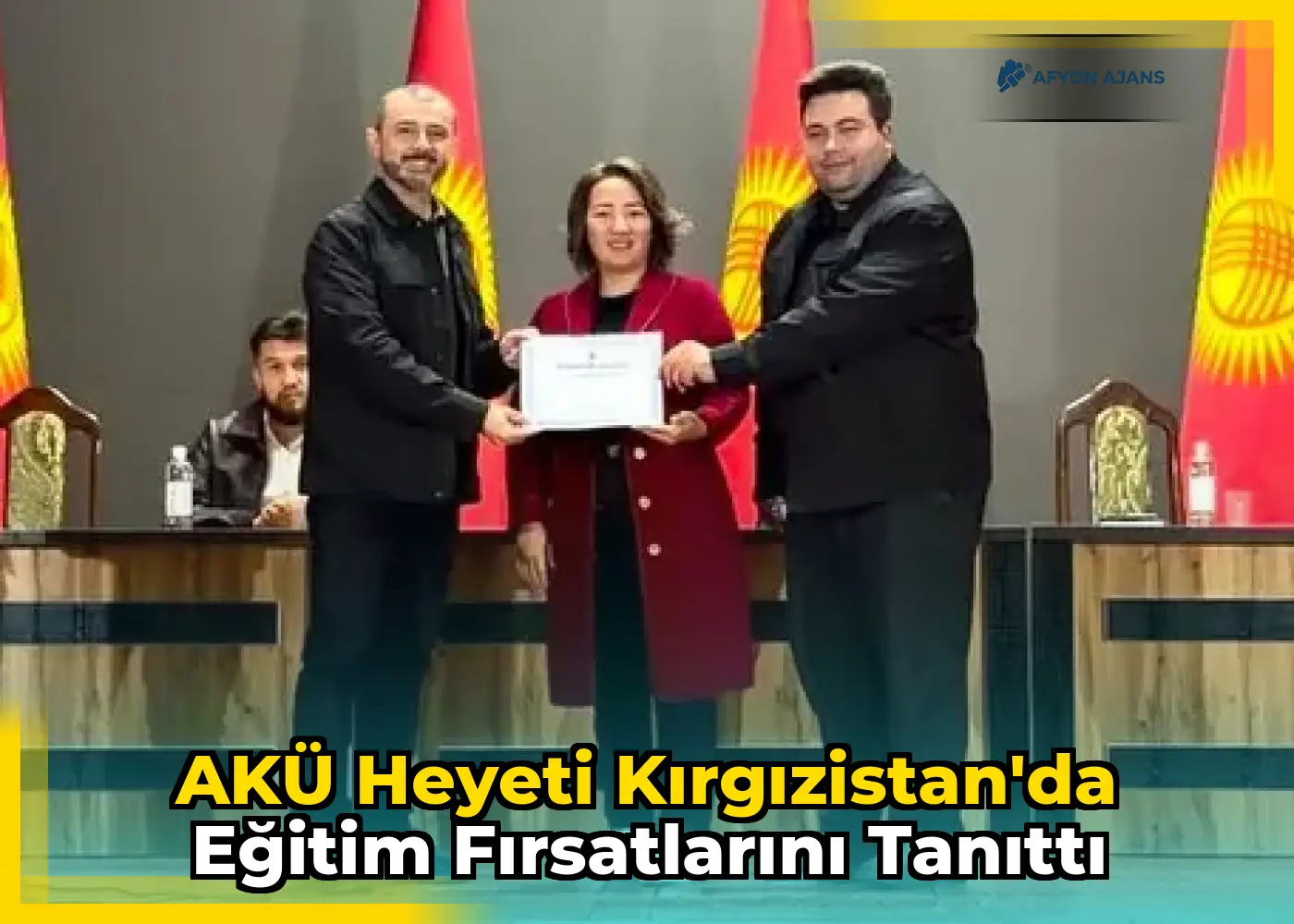 AKÜ Heyeti Kırgızistan'da Eğitim Fırsatlarını Tanıttı