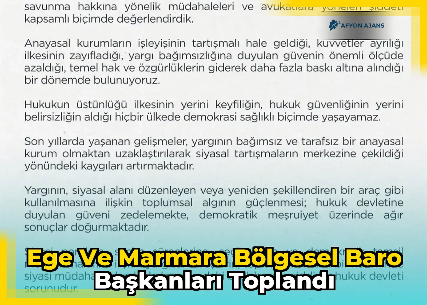 Ege ve Marmara Bölgesel Baro Başkanları Toplandı