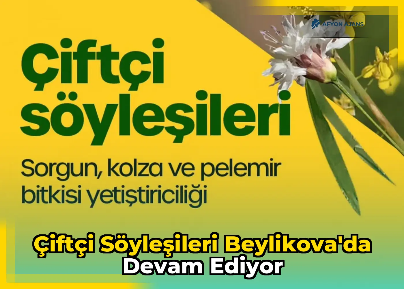 Çiftçi söyleşileri Beylikova'da devam ediyor