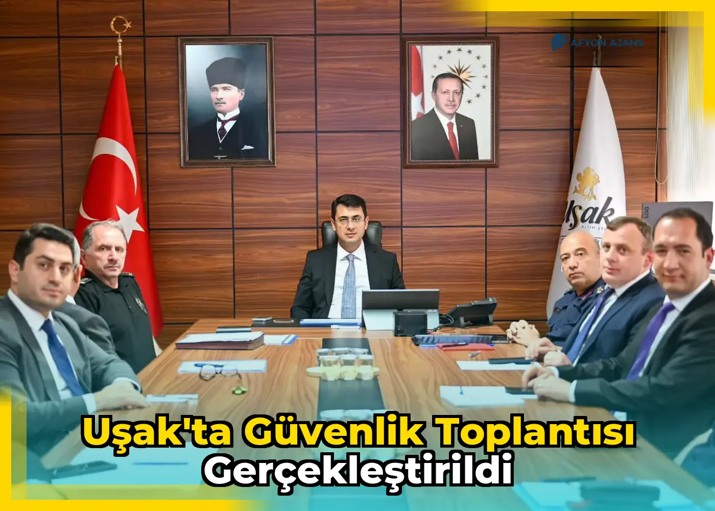 Uşak'ta Güvenlik Toplantısı Gerçekleştirildi