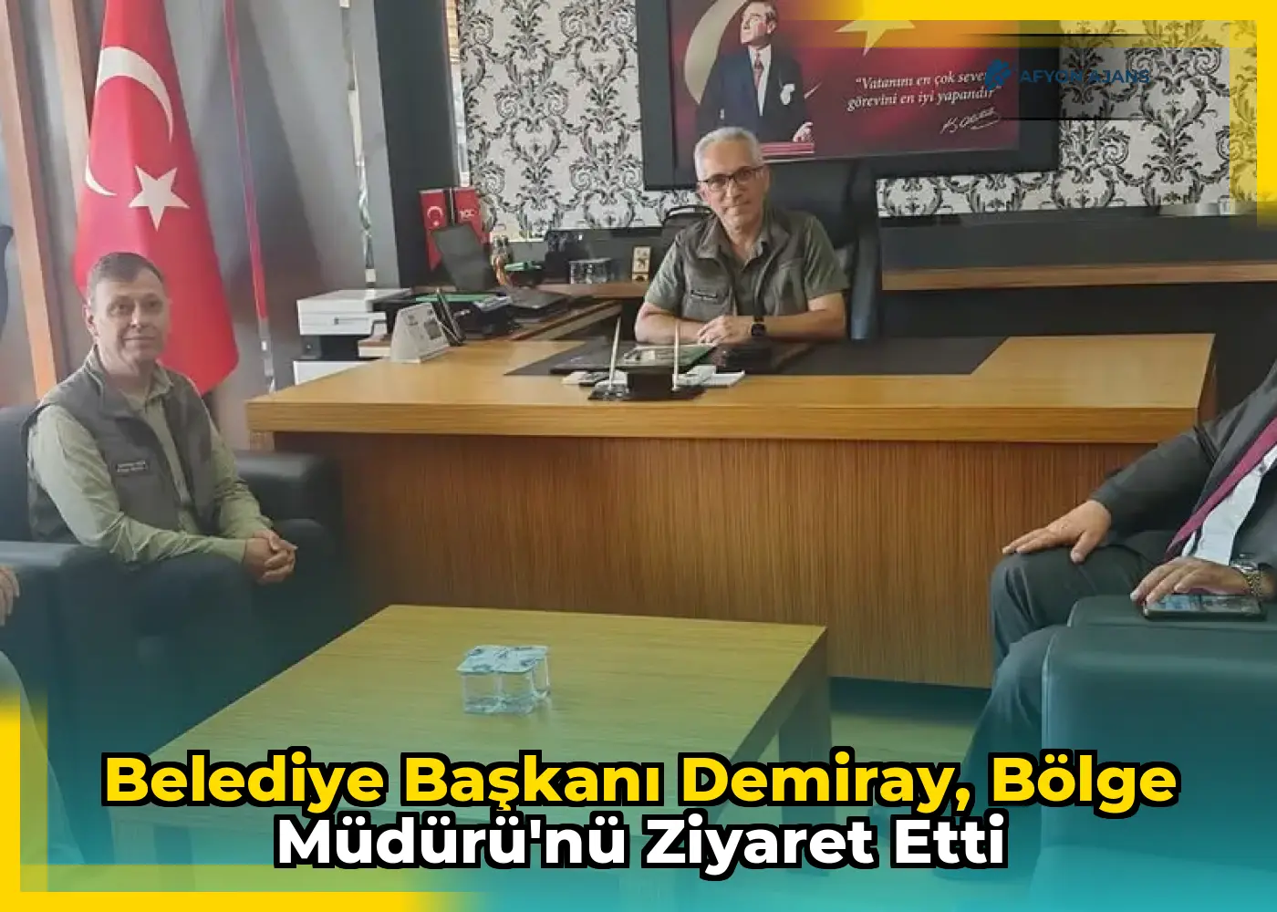 Belediye Başkanı Demiray, Bölge Müdürü'nü Ziyaret Etti