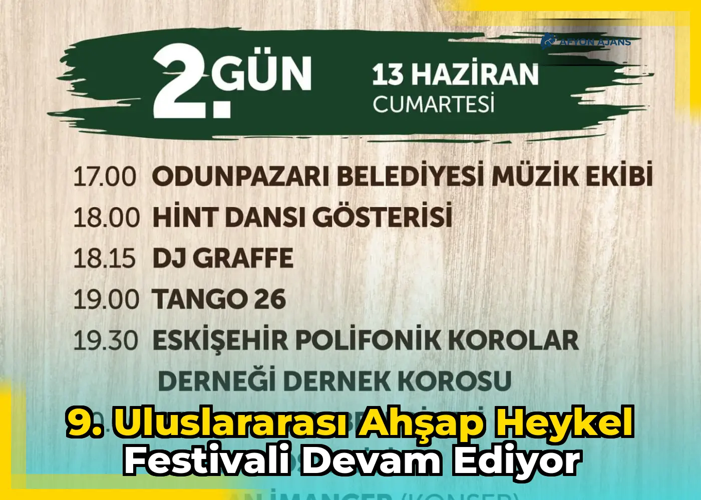 9. Uluslararası Ahşap Heykel Festivali devam ediyor