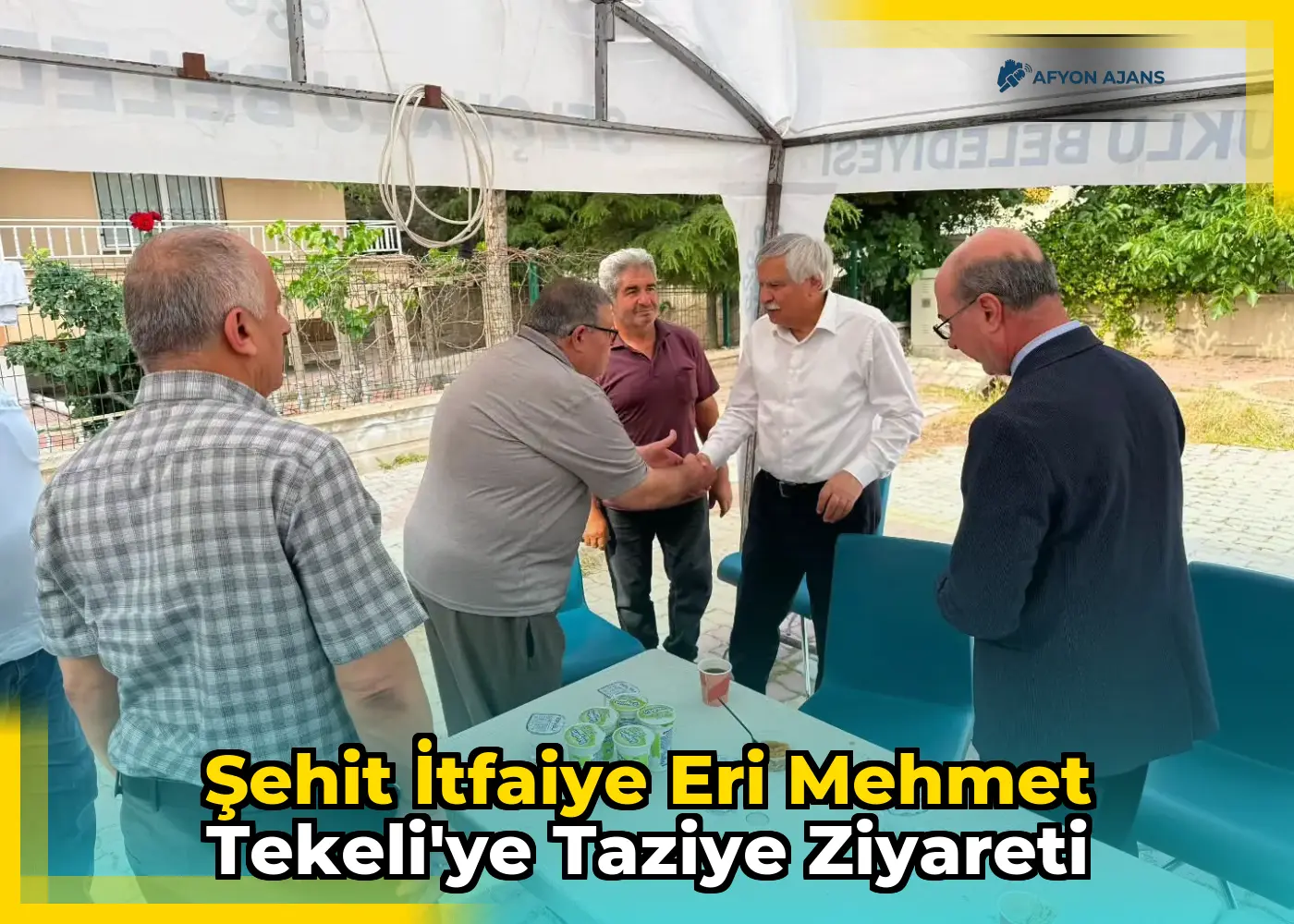 Şehit İtfaiye Eri Mehmet Tekeli'ye Taziye Ziyareti