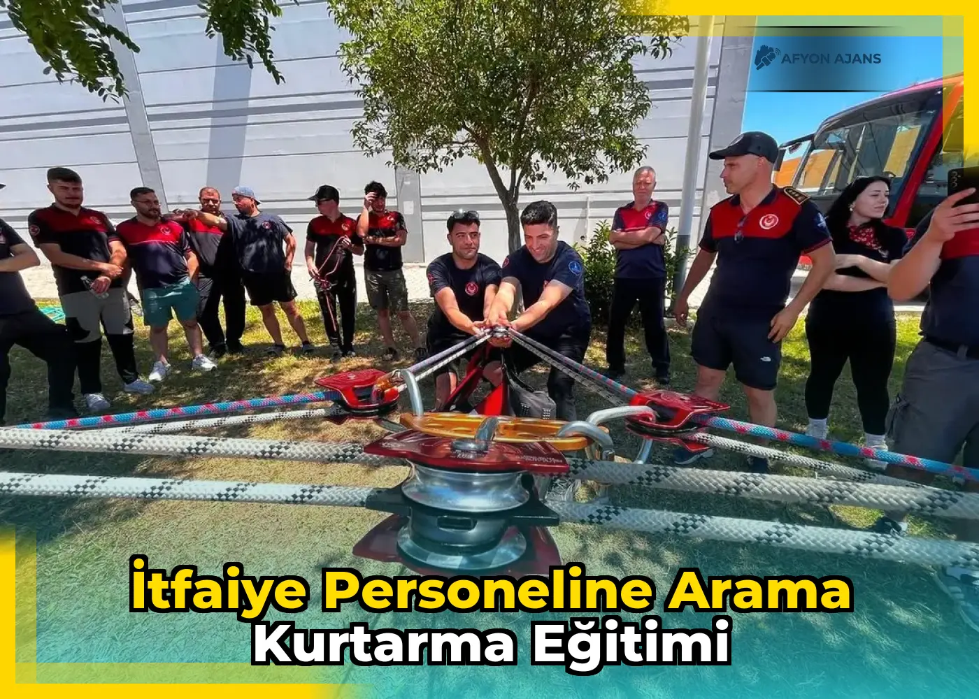 İtfaiye Personeline Arama Kurtarma Eğitimi