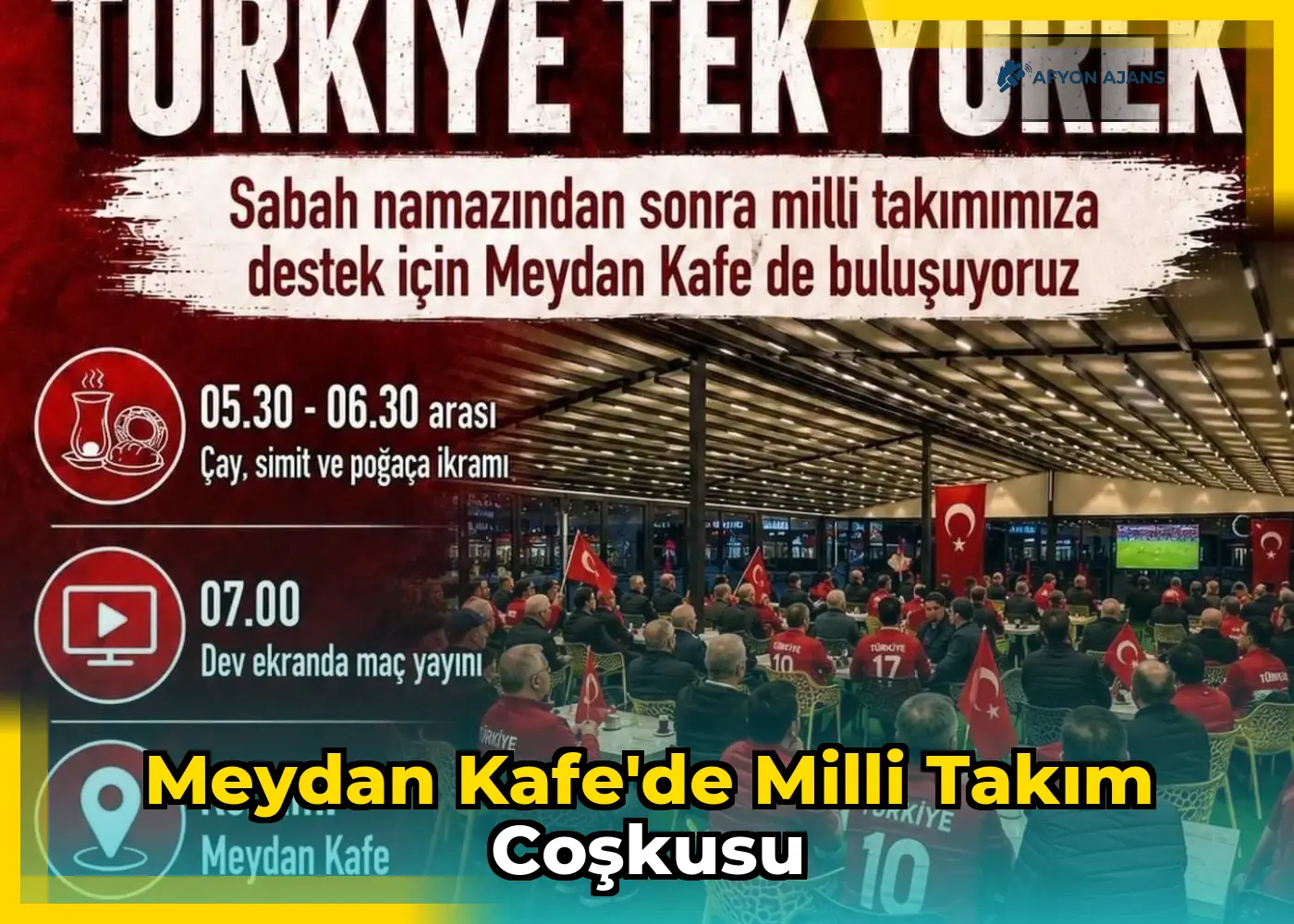 Meydan Kafe'de Milli Takım Coşkusu