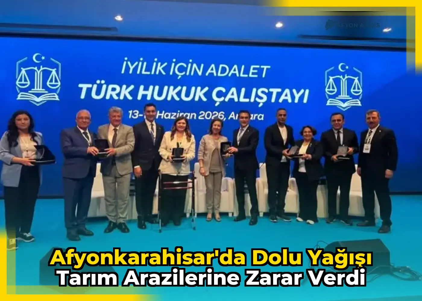 Afyonkarahisar'da Dolu Yağışı Tarım Arazilerine Zarar Verdi