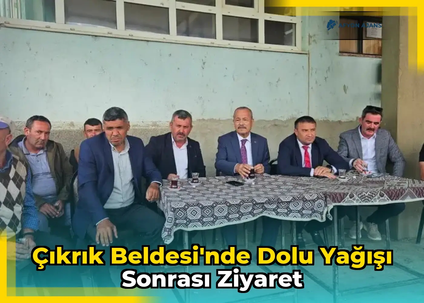 Çıkrık Beldesi'nde dolu yağışı sonrası ziyaret