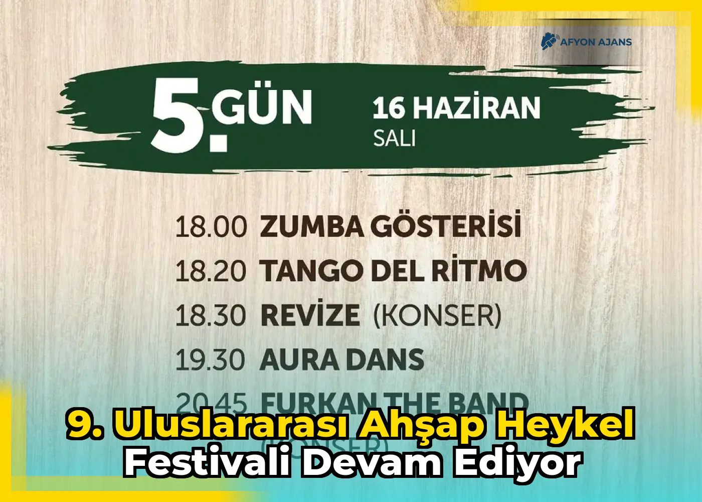 9. Uluslararası Ahşap Heykel Festivali Devam Ediyor
