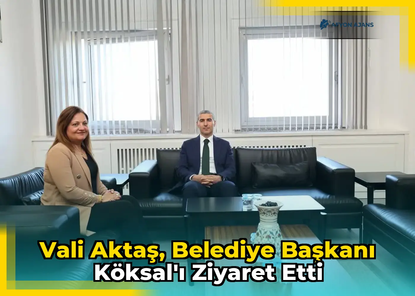 Vali Aktaş, Belediye Başkanı Köksal'ı Ziyaret Etti