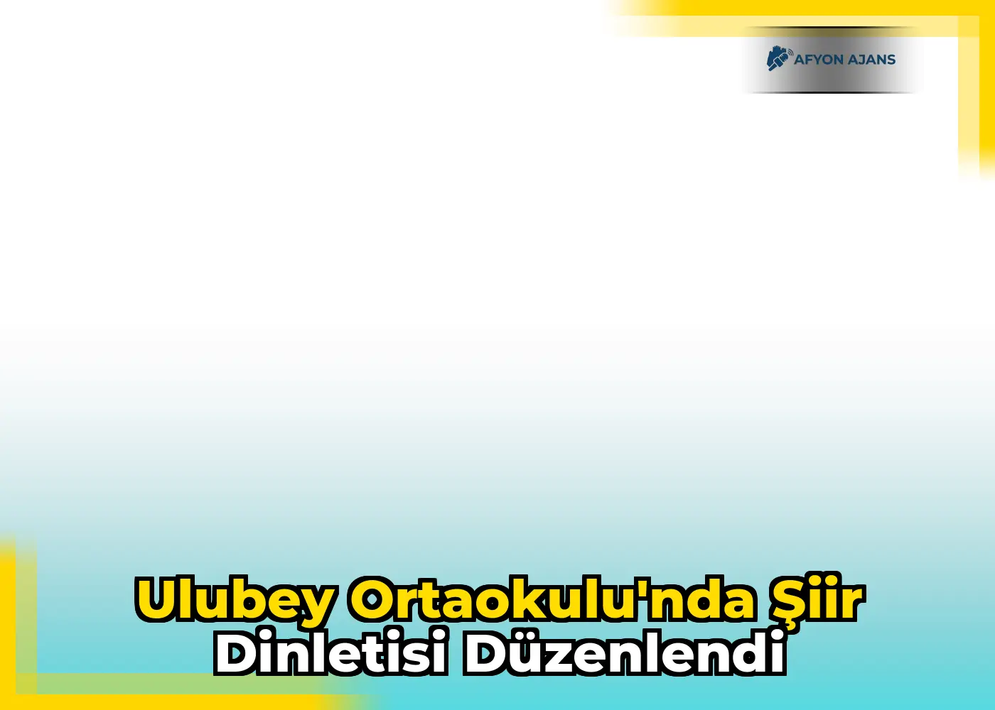 Ulubey Ortaokulu'nda Şiir Dinletisi Düzenlendi