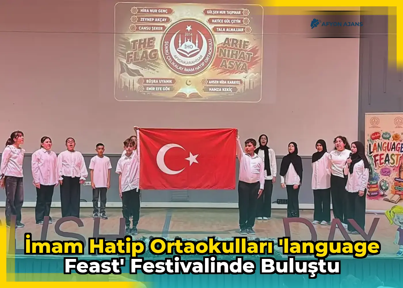 İmam Hatip Ortaokulları 'Language Feast' Festivalinde Buluştu