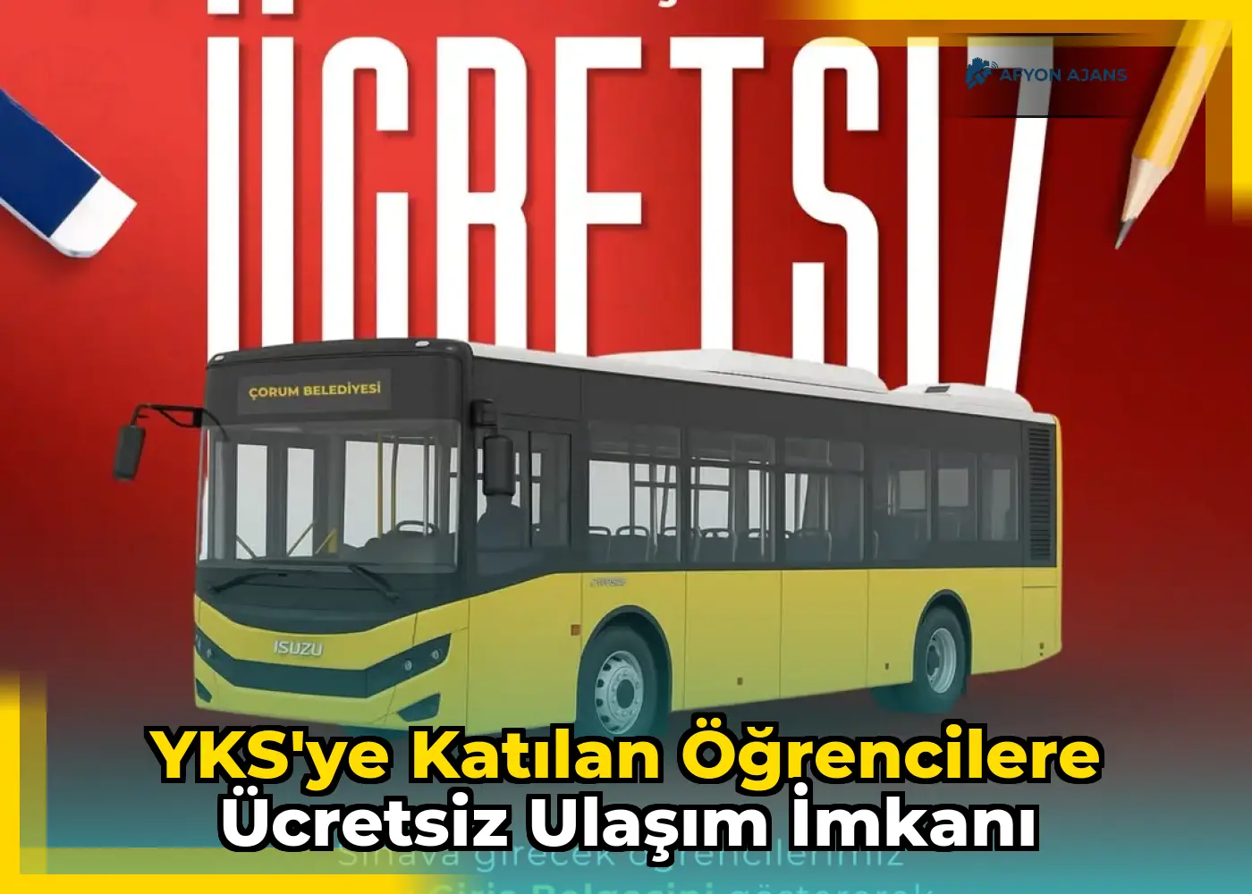 YKS'ye katılan öğrencilere ücretsiz ulaşım imkanı