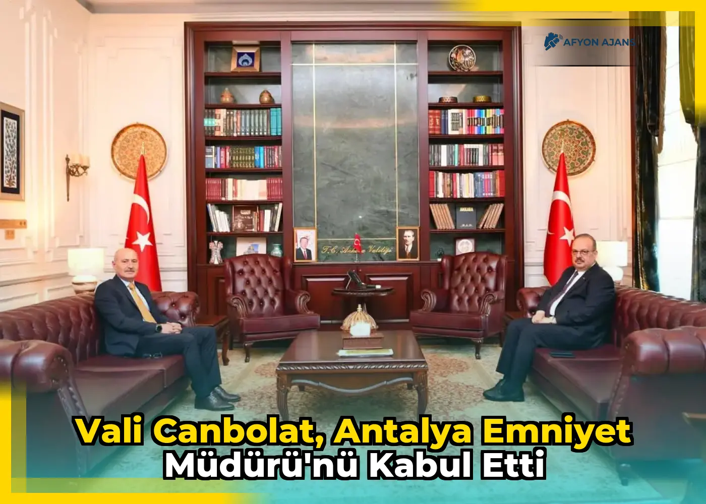 Vali Canbolat, Antalya Emniyet Müdürü'nü kabul etti