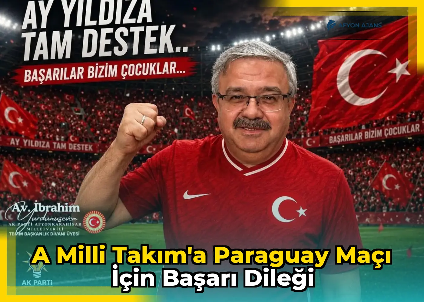 A Milli Takım'a Paraguay maçı için başarı dileği