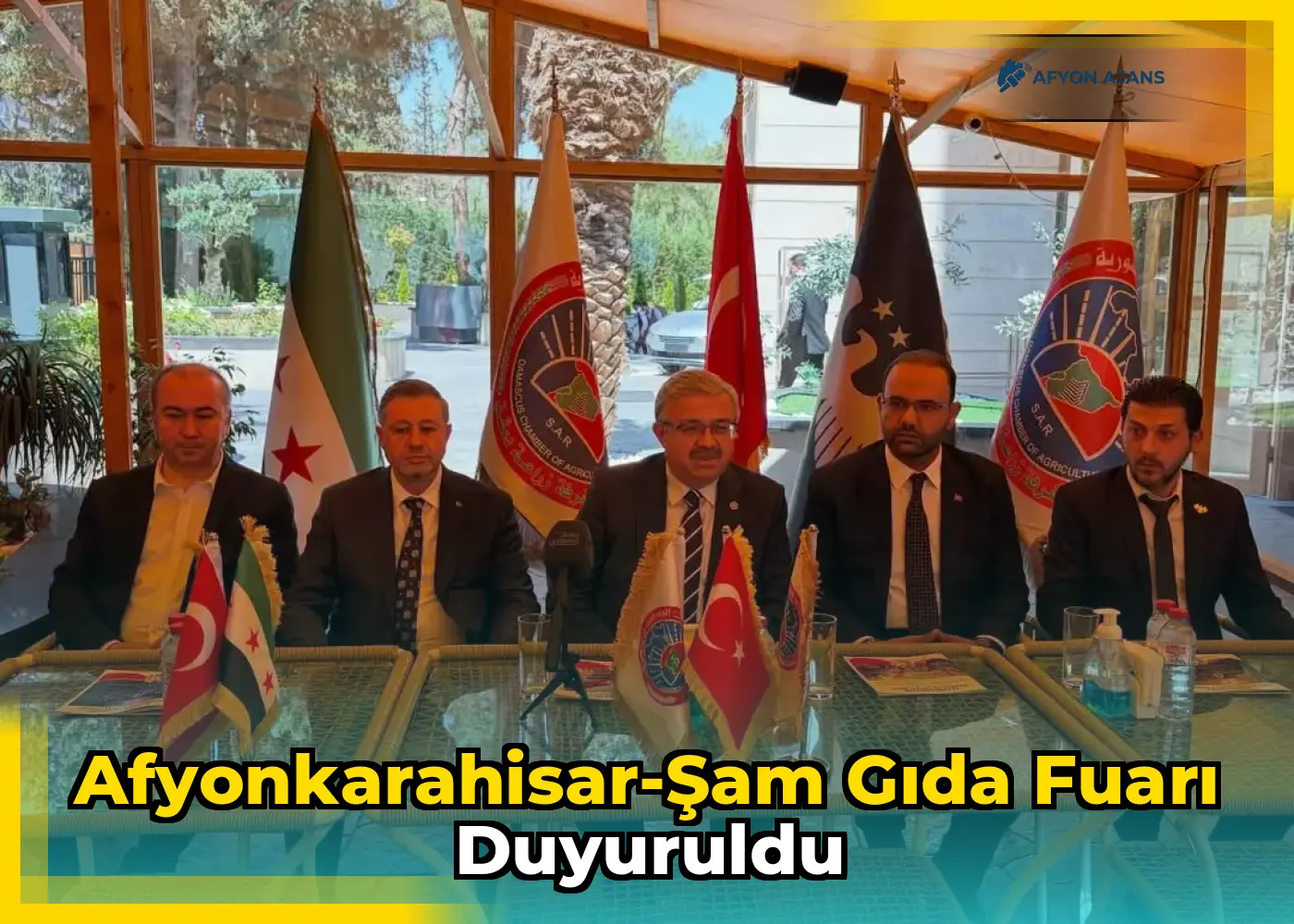 Afyonkarahisar-Şam Gıda Fuarı Duyuruldu