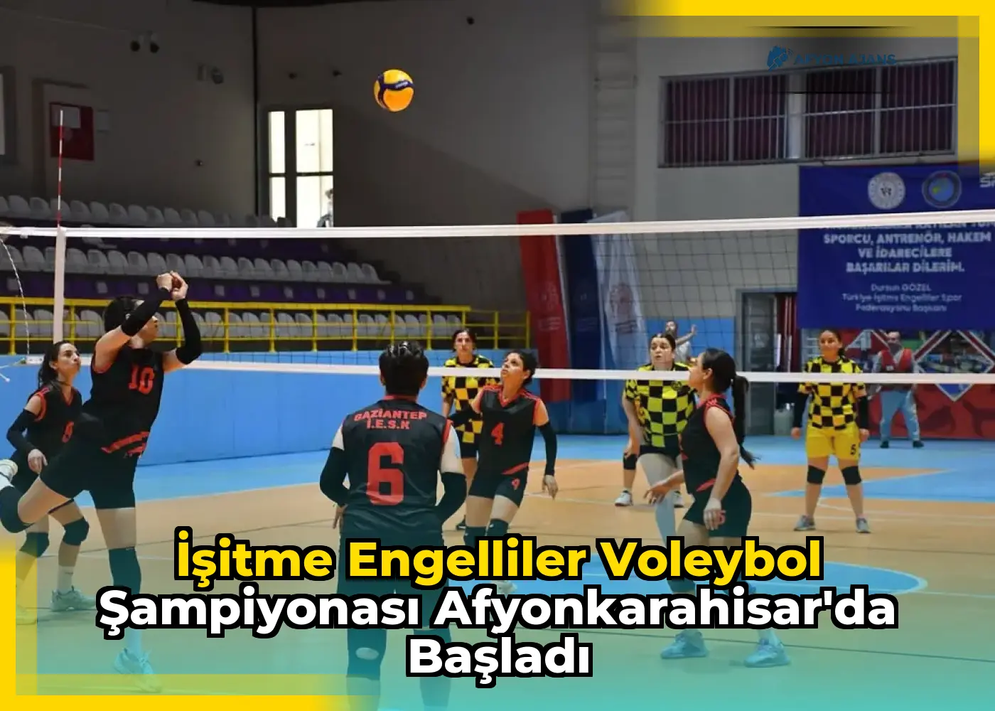 İşitme Engelliler Voleybol Şampiyonası Afyonkarahisar'da Başladı