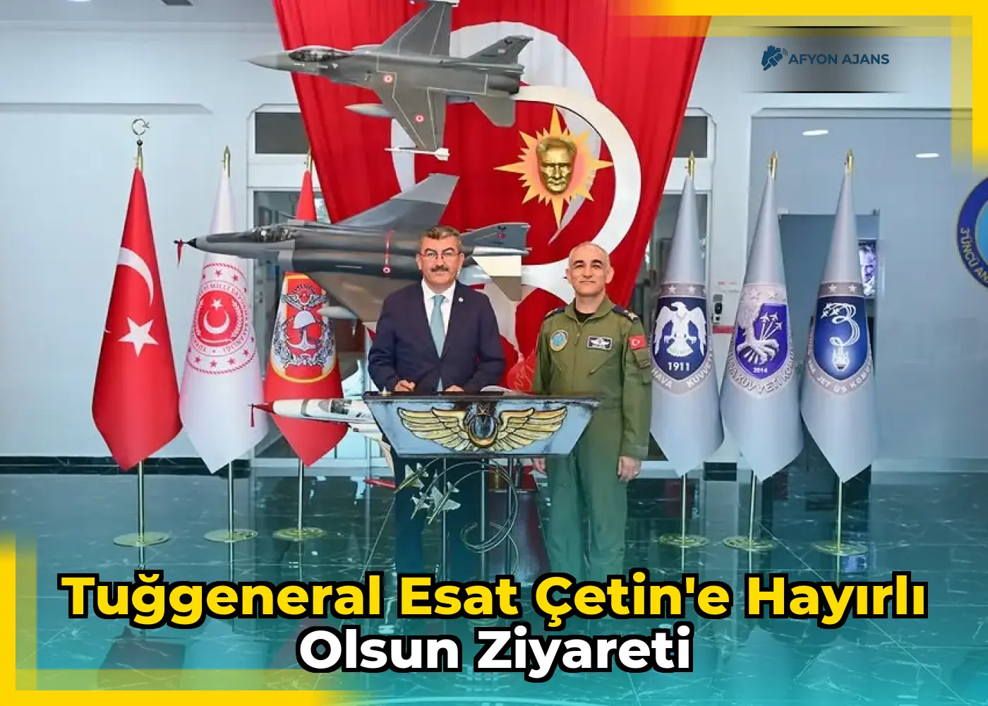 Tuğgeneral Esat Çetin'e hayırlı olsun ziyareti