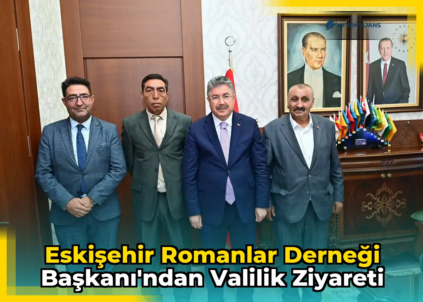 Eskişehir Romanlar Derneği Başkanı'ndan Valilik Ziyareti
