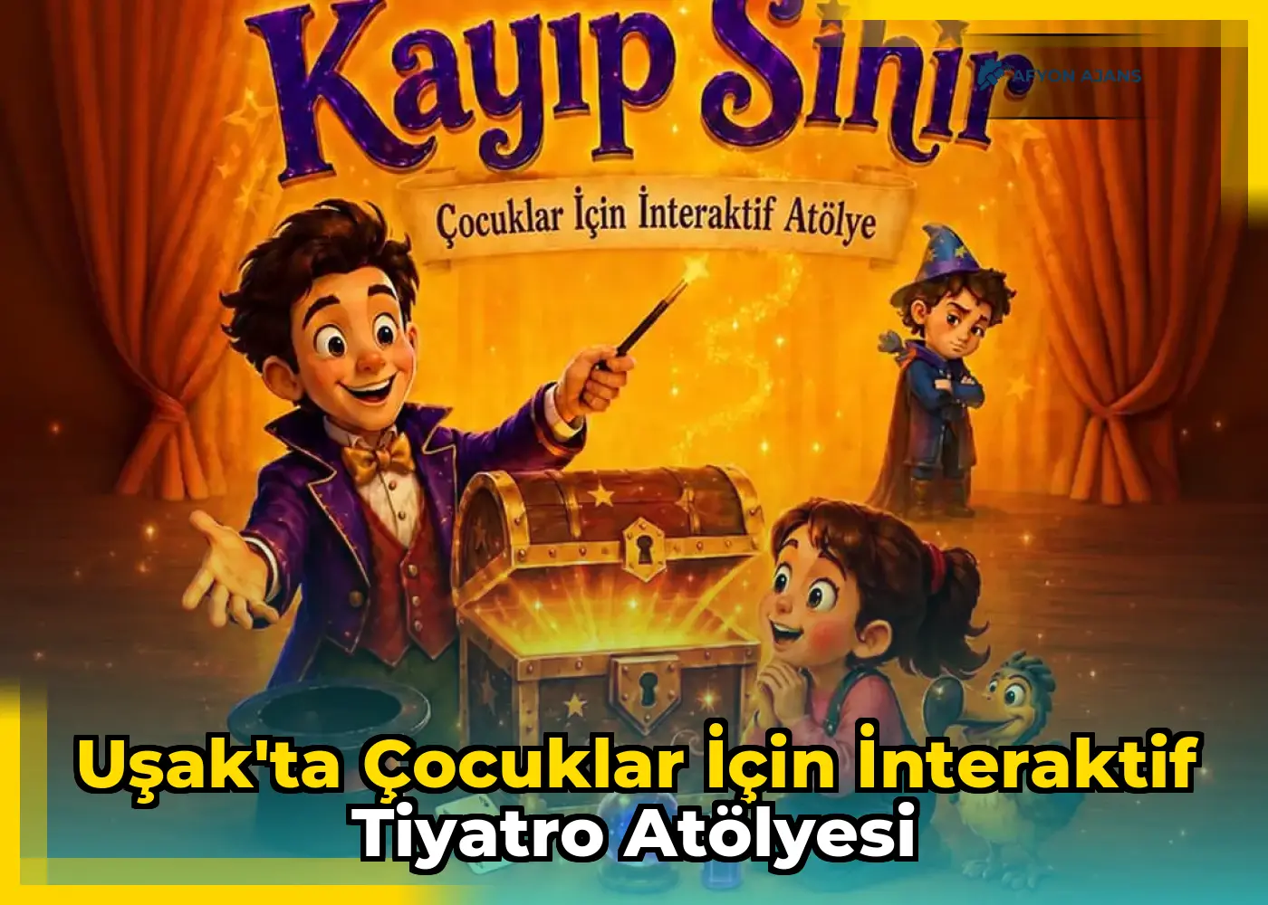 Uşak'ta çocuklar için interaktif tiyatro atölyesi