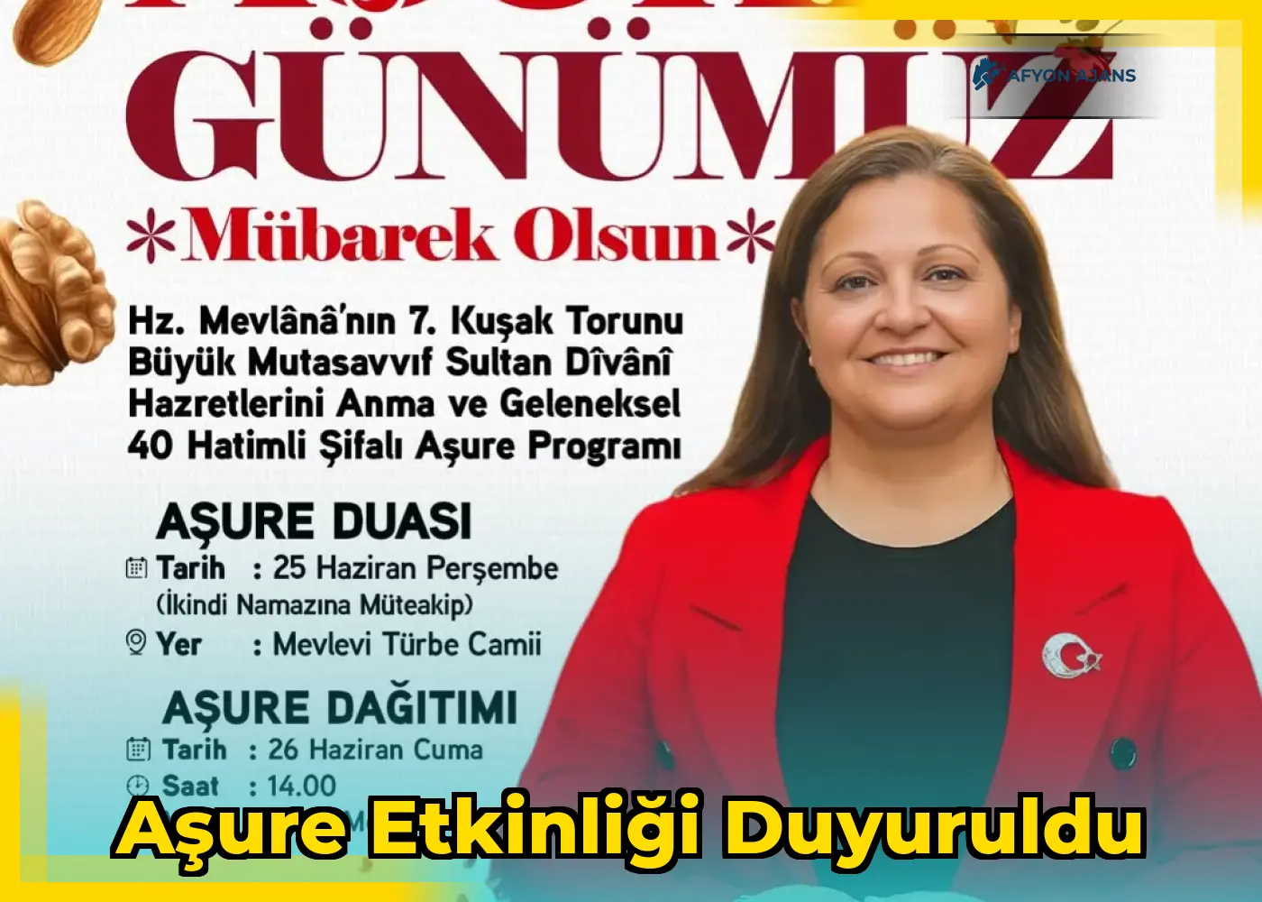 Aşure Etkinliği Duyuruldu