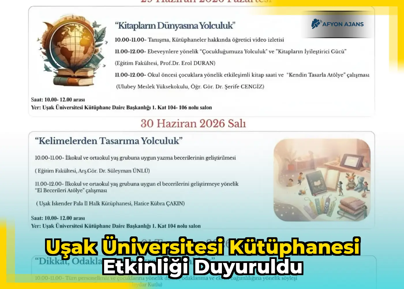 Uşak Üniversitesi Kütüphanesi Etkinliği Duyuruldu