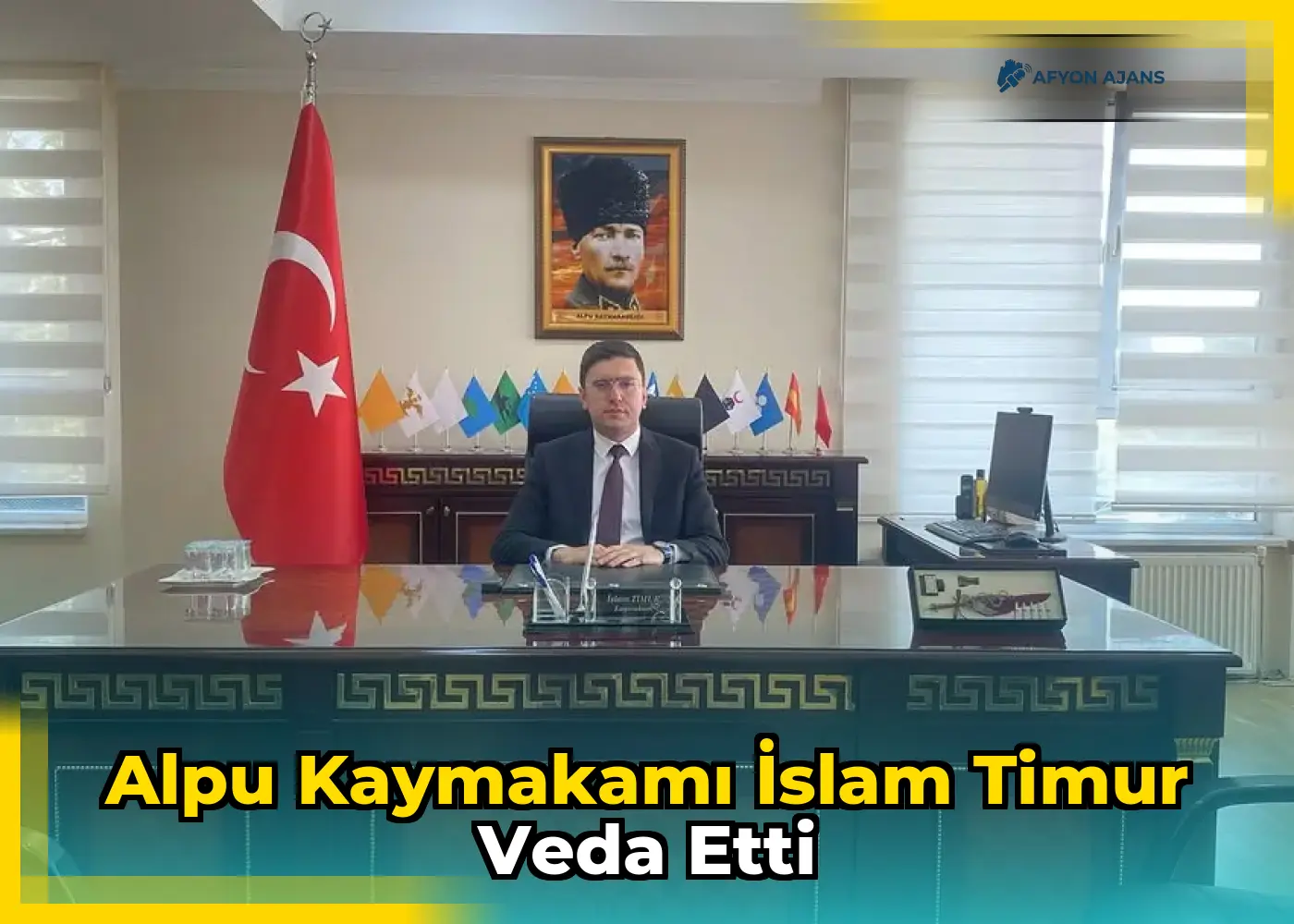 Alpu Kaymakamı İslam Timur Veda Etti