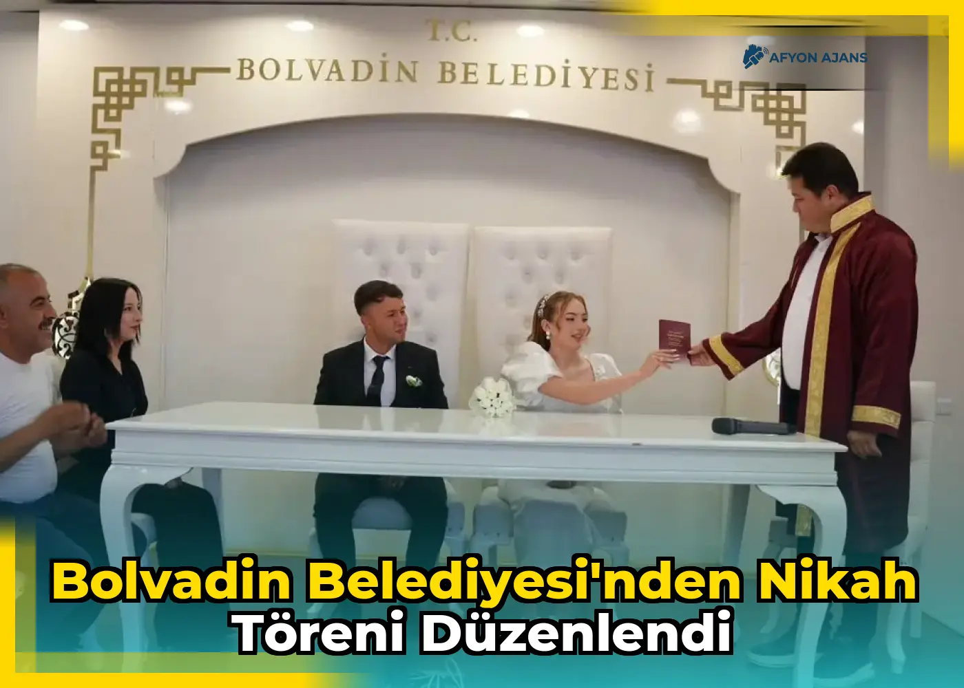Bolvadin Belediyesi'nden Nikah Töreni Düzenlendi