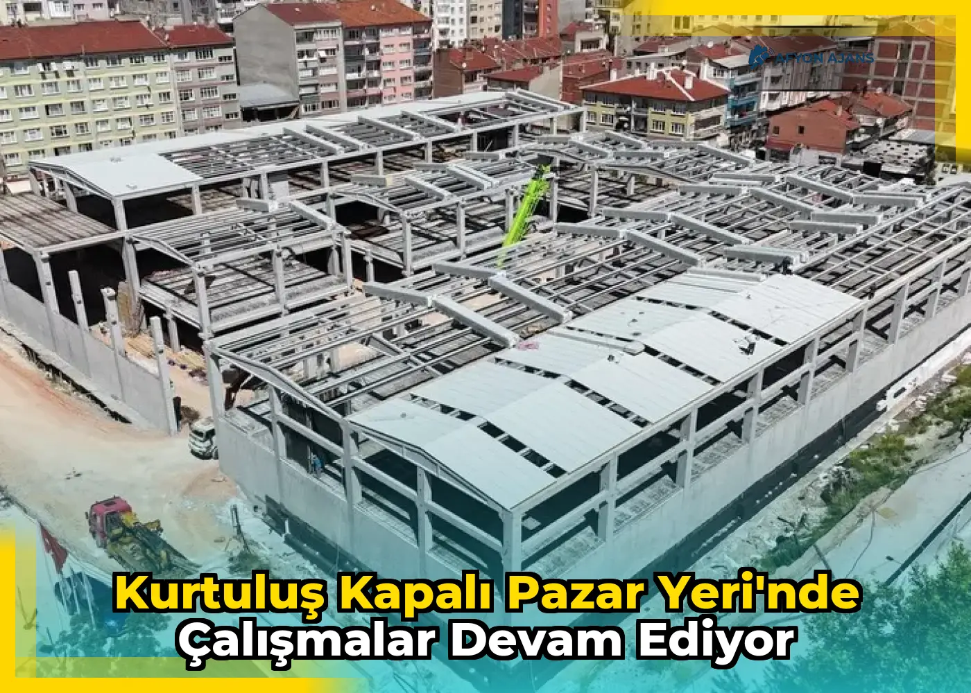Kurtuluş Kapalı Pazar Yeri'nde çalışmalar devam ediyor