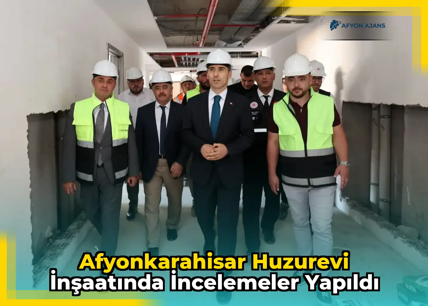 Afyonkarahisar Huzurevi inşaatında incelemeler yapıldı