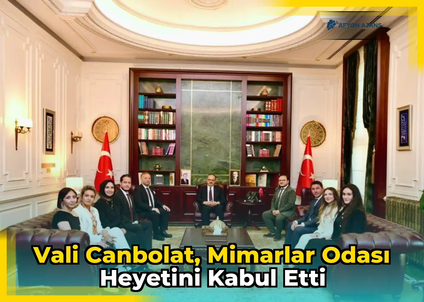Vali Canbolat, Mimarlar Odası Heyetini Kabul Etti