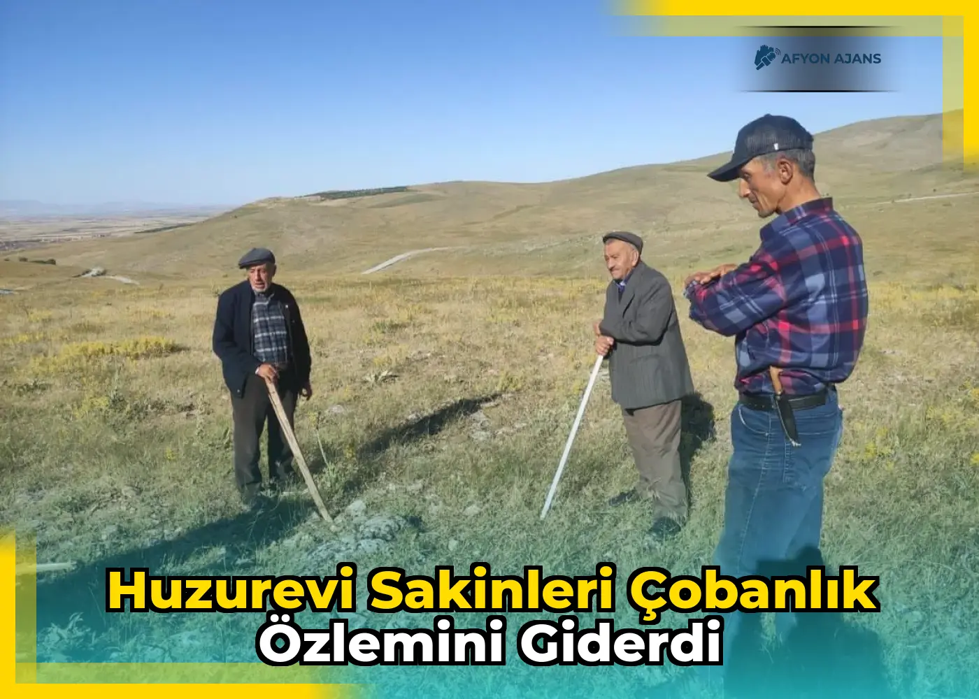 Huzurevi sakinleri çobanlık özlemini giderdi