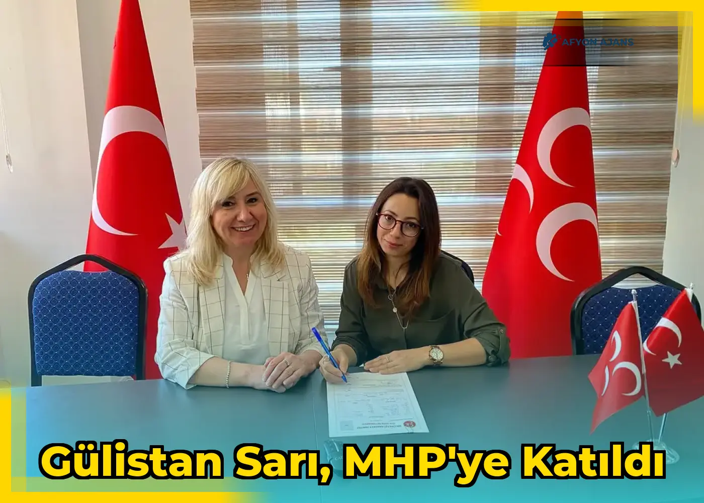 Gülistan Sarı, MHP'ye katıldı