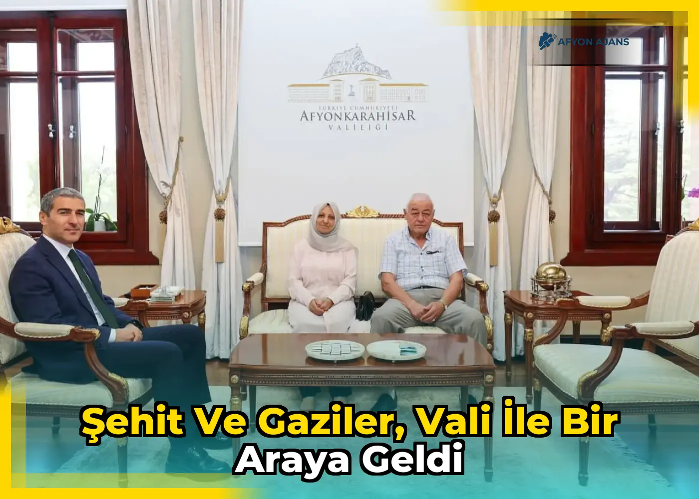 Şehit ve gaziler, vali ile bir araya geldi