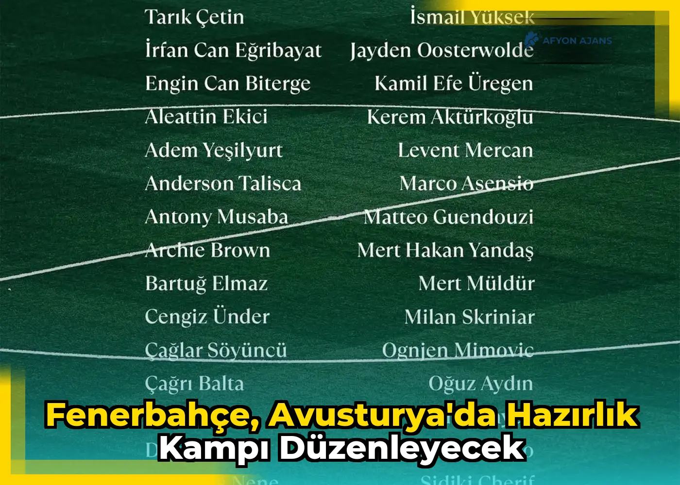 Fenerbahçe, Avusturya'da hazırlık kampı düzenleyecek
