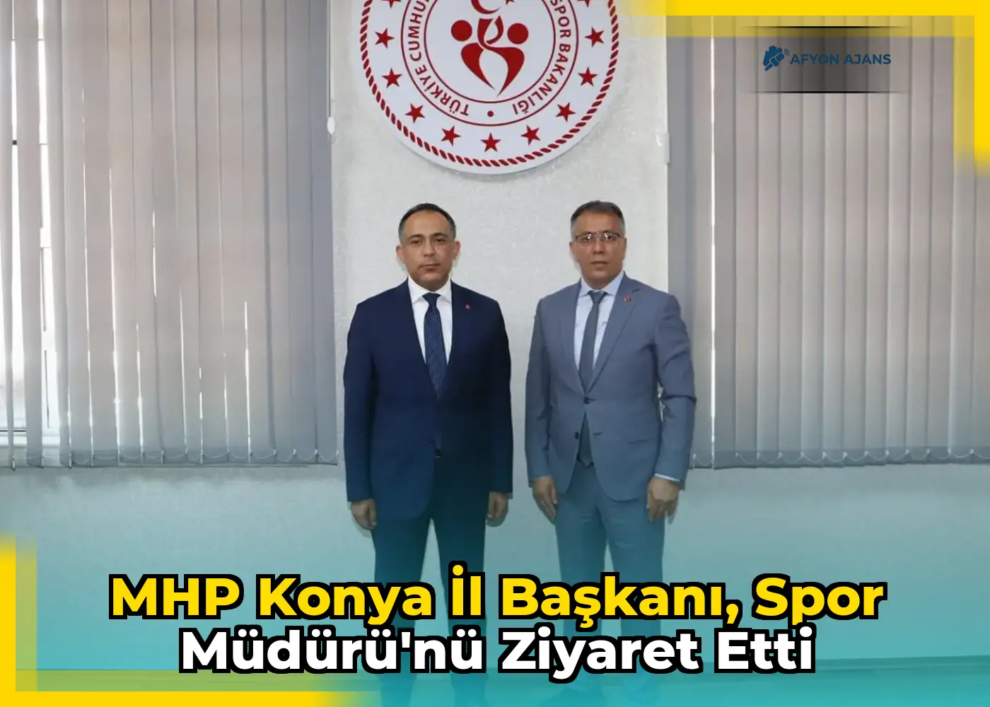 MHP Konya İl Başkanı, Spor Müdürü'nü Ziyaret Etti
