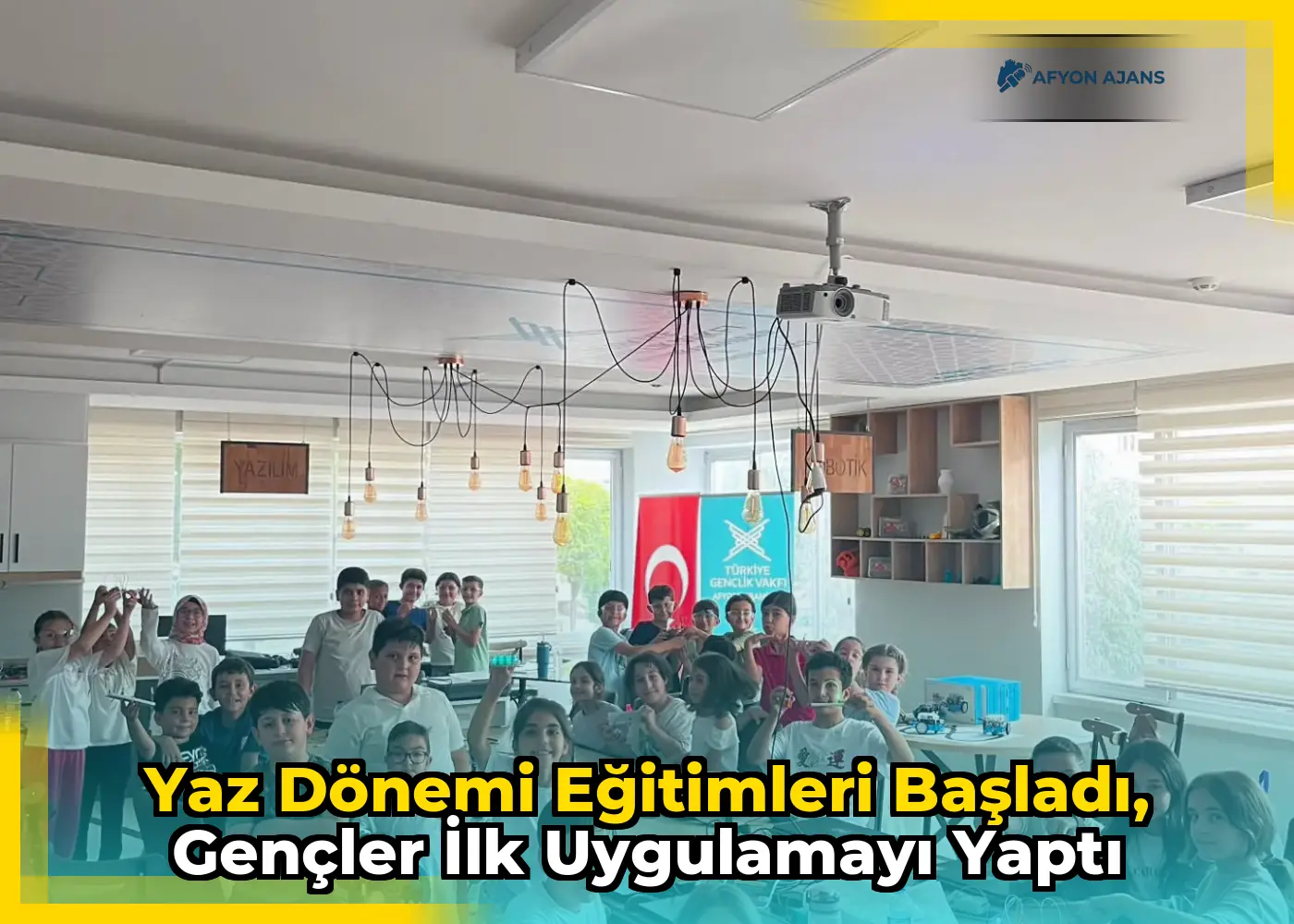 Yaz dönemi eğitimleri başladı, gençler ilk uygulamayı yaptı