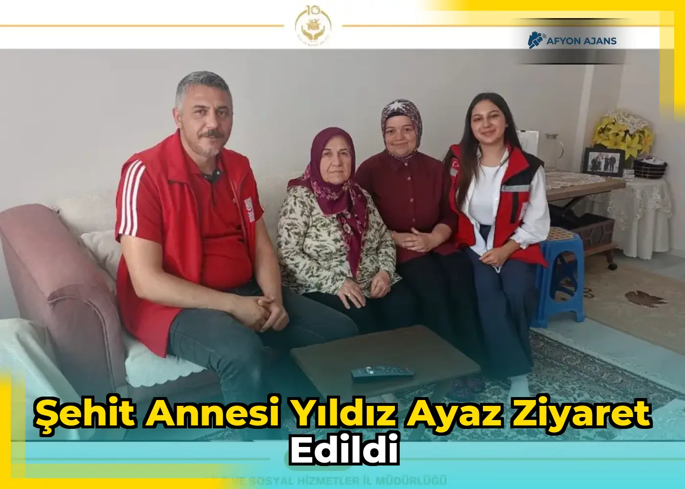 Şehit annesi Yıldız Ayaz ziyaret edildi