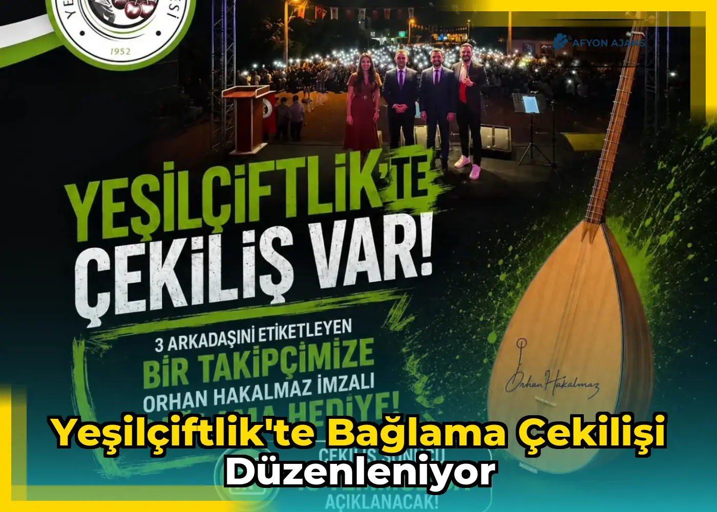 Yeşilçiftlik'te bağlama çekilişi düzenleniyor