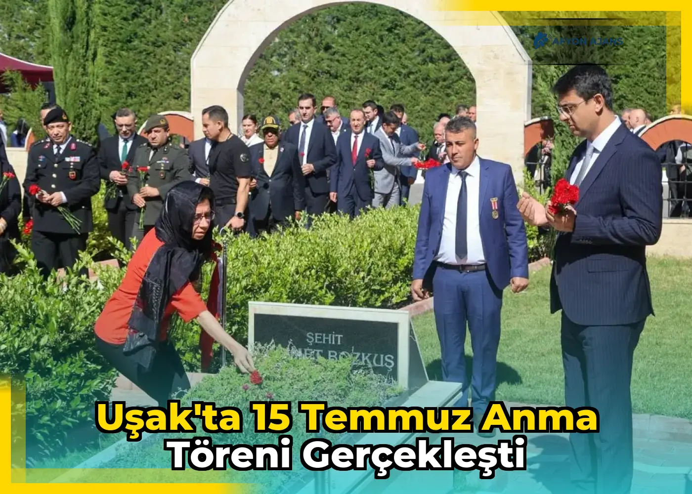 Uşak'ta 15 Temmuz Anma Töreni Gerçekleşti