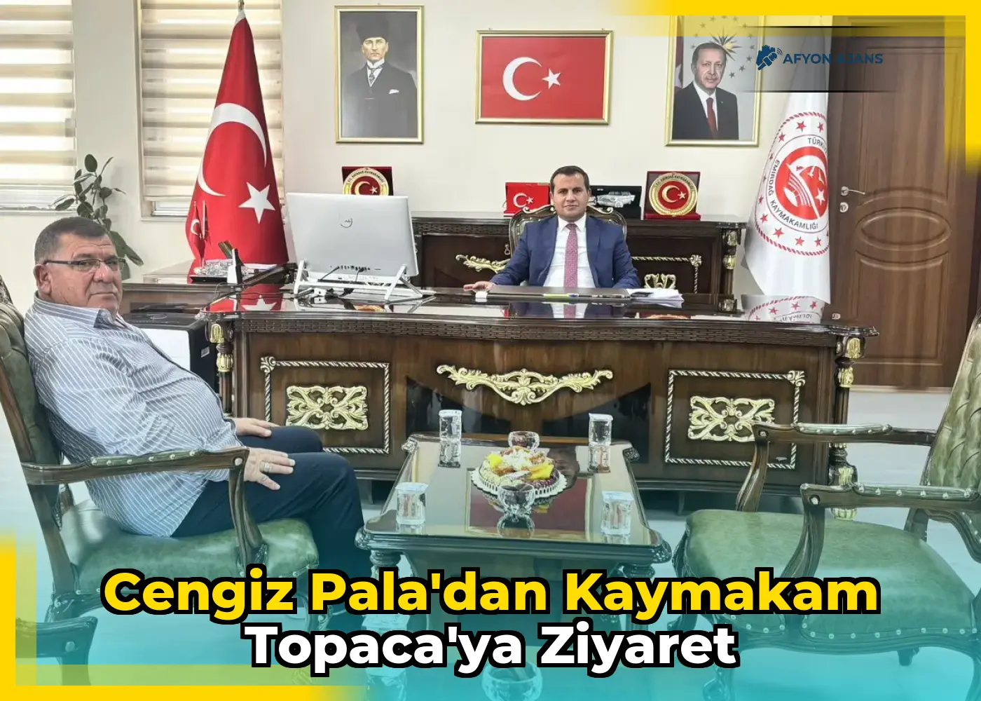 Cengiz Pala'dan Kaymakam Topaca'ya Ziyaret