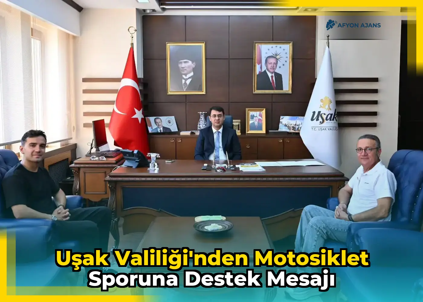 Uşak Valiliği'nden motosiklet sporuna destek mesajı
