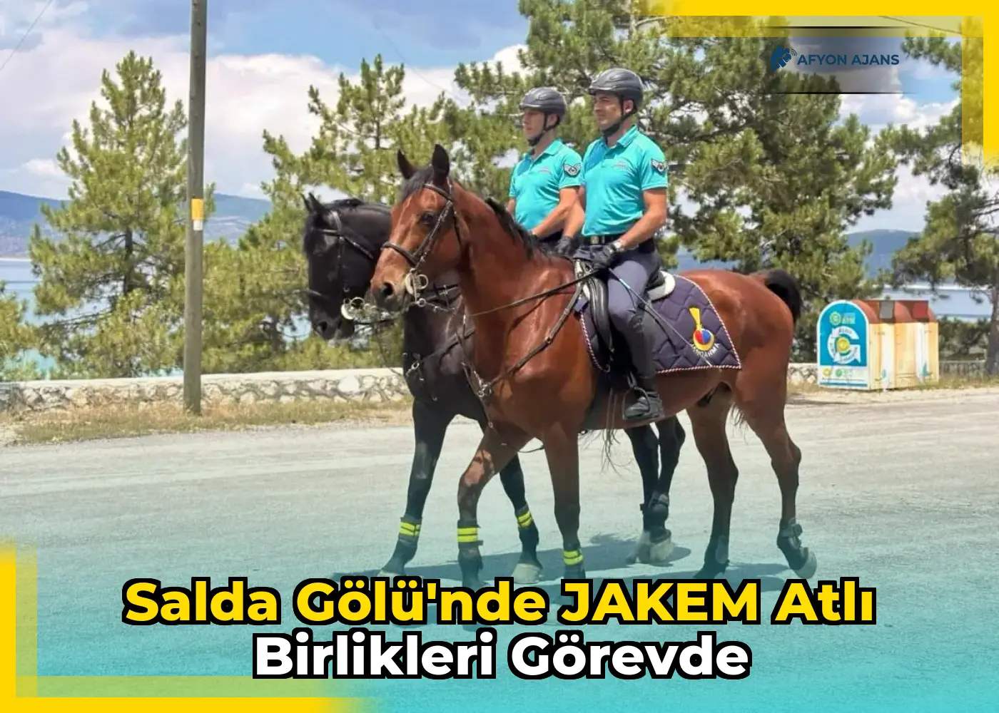 Salda Gölü'nde JAKEM Atlı Birlikleri Görevde