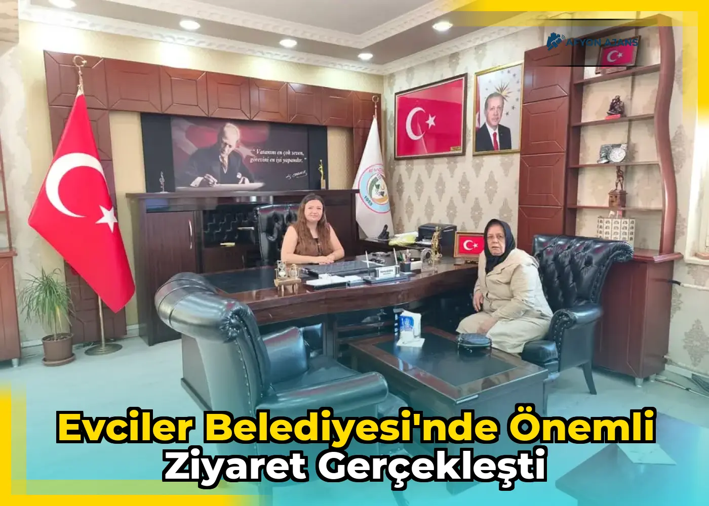 Evciler Belediyesi'nde önemli ziyaret gerçekleşti