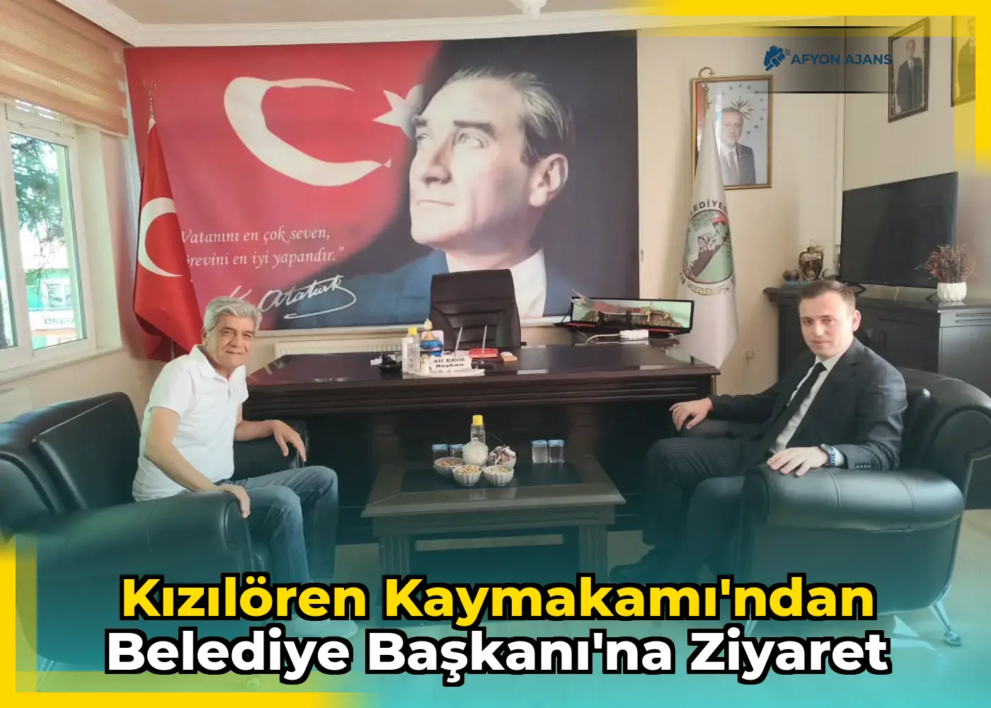 Kızılören Kaymakamı'ndan Belediye Başkanı'na Ziyaret